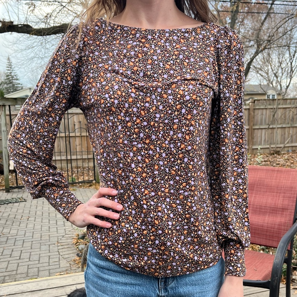Ann Taylor Multicolor Floral Blouse